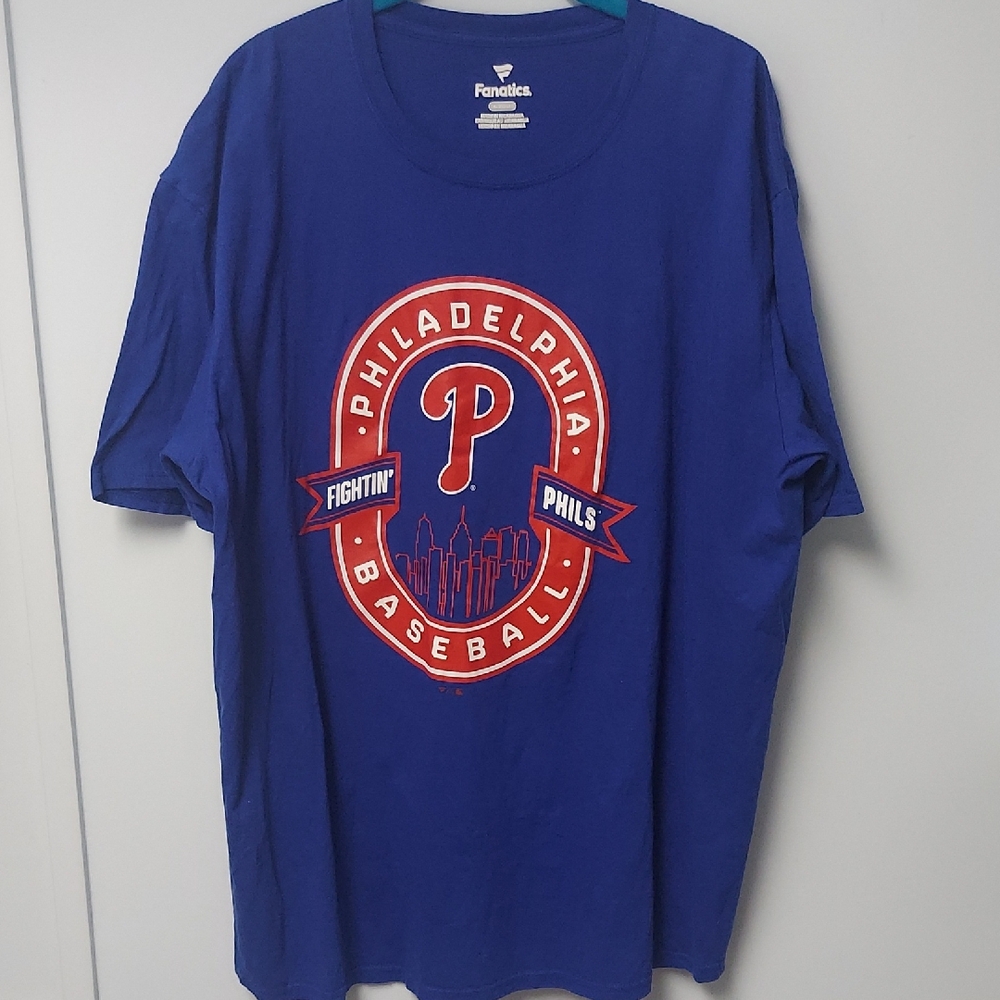 Fanatics Fightin Phils Blue Philadelphia Phillies XXL Baseball T Shirt